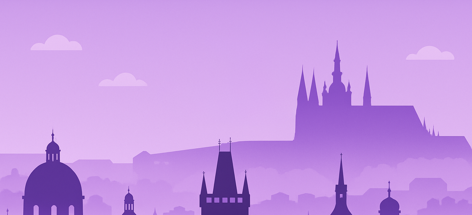 Prague skyline illustration